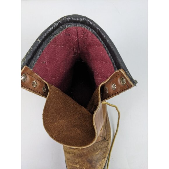 Red Wing Leather Boots Mens Size 6.5 Oil Resistant Long Wear Distressed - Picture 10 of 13